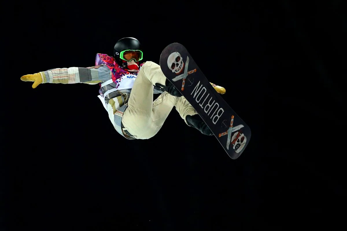 Shaun White of the United States practices before the Snowboard Men's Halfpipe Finals on day four of the Sochi 2014 Winter Olympics at Rosa Khutor Extreme Park on February 11, 2014 in Sochi, Russia. (Cameron Spencer/Getty Images)
