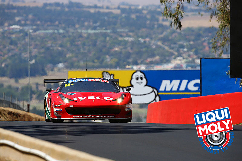 Craig Lowndes tried to stay ahead of the competition while still saving fuel, until the final caution made that irrelevant. (bathurst12hour.com.au) Craig Lowndes tried to stay ahead of the competition while still saving fuel, until the final caution made that irrelevant. (bathurst12hour.com.au)