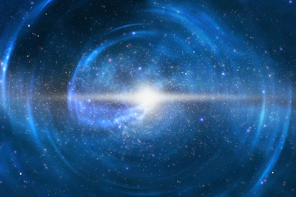 Illustration of a star exploding. Does the universe go through the same cycle of birth, life, and death that we observe on Earth and in the stars? (Shutterstock*)