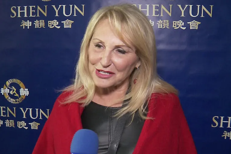 Sharon Christie at Shen Yun Performing Arts at Nokia Theatre L.A. LIVE, on March 23, 2014. (Courtesy of NTD Television)