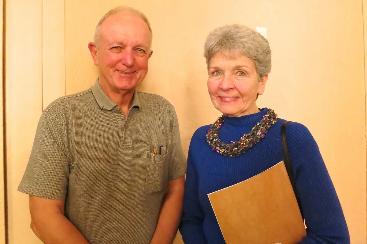 Dr. Ken Merkel and his wife, Kathleen, enjoy Shen Yun Performing Arts at the Orpheum Theater, on March 8. (Stacey Tang/Epoch Times)