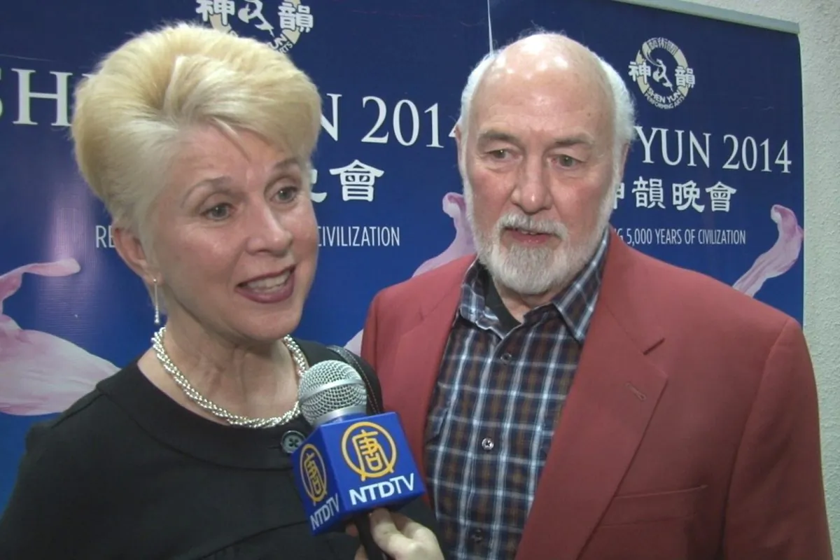 Mary and Ron Safko enjoy Shen Yun Performing Arts at the at Koger Center for the Arts. (Courtesy of NTD Television)