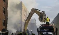 Mayor Bill de Blasio Visits NYC East Harlem Buildings Collapse Site