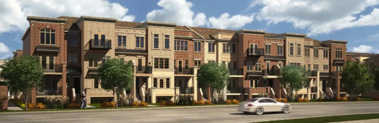 Artist's Rendering of Brownstones at Westown. (Lindvest)