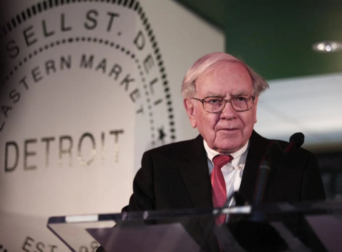 Warren Buffett, chairman and CEO of Berkshire Hathaway, at the Goldman Sachs 10,000 Small Businesses Program press conference on Nov. 26, 2013 in Detroit, Mich. (Bill Pugliano/Getty Images)