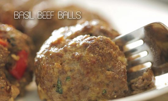 How to Make: Basil Beef Balls (+Video)