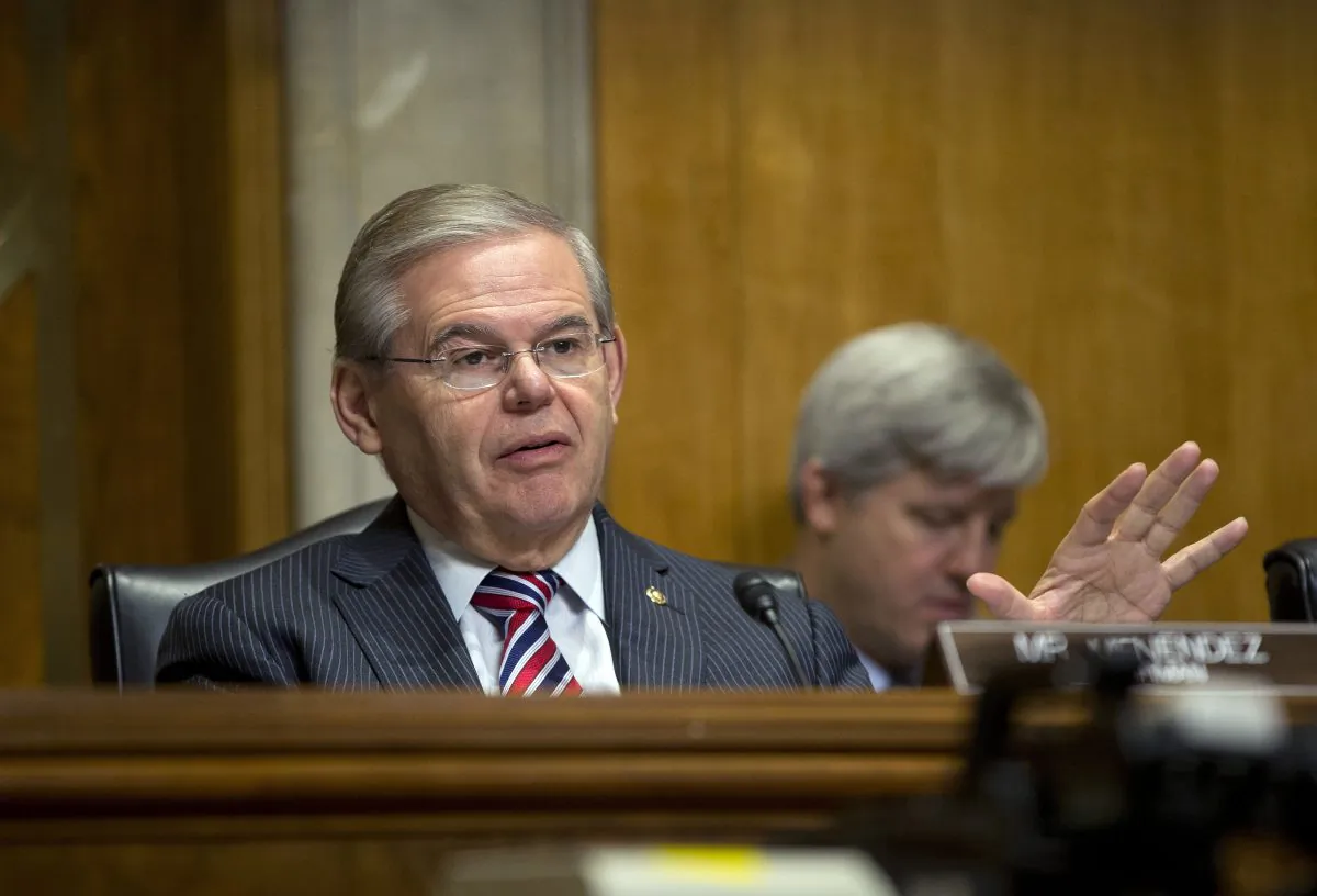 Sen. Robert Menendez, (D-N.J.) on Capitol Hill in Washington, D.C., Jan. 9. (Pablo Martinez Monsivais/AP)
