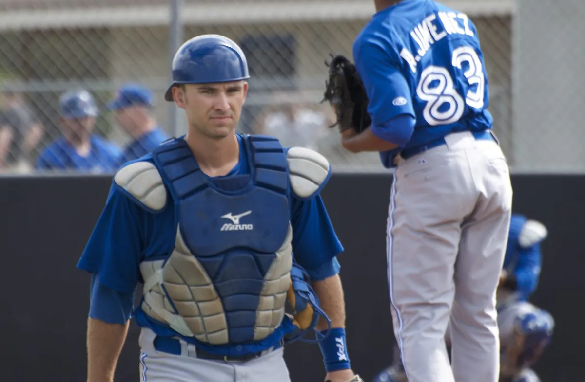 Canadian catcher Mike Reeves is making his way through the Toronto Blue Jays minor league system. (Joe Pack)