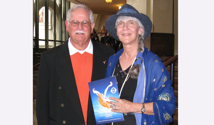 Doug and Mary Nolfi enjoy Shen Yun Performing Arts at the California Center for the Arts on March 2. (Sophia Fang/Epoch Times)