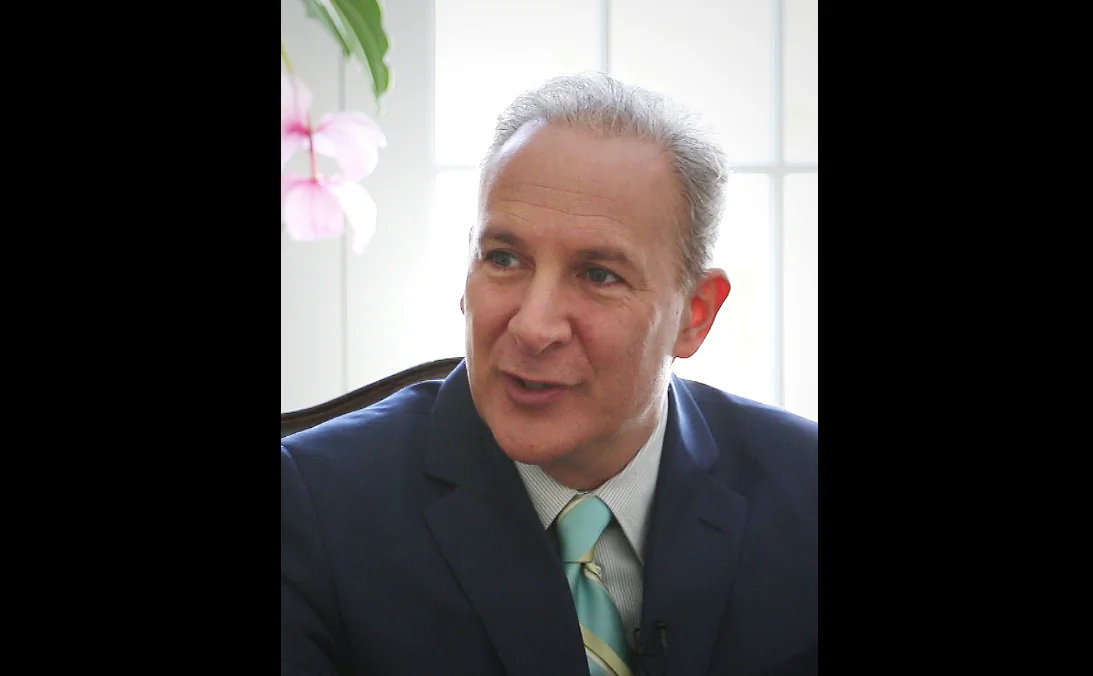 Peter Schiff, CEO of Euro Pacific Capital, talks to Epoch Times, Mar. 6, 2014. (Seth Hirsch/NTD Television)
