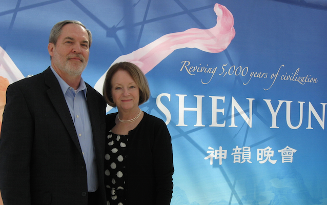 Pastor David Pierce and his wife enjoyed Shen Yun Performing Arts at the Muriel Kauffman Theatre, on March 29. (Cat Rooney/Epoch Times)