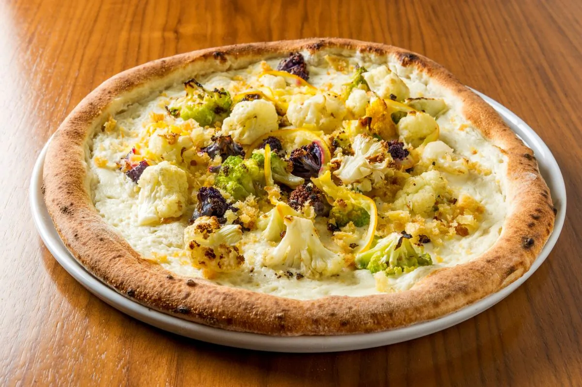 Cauliflower pizza. (Daniel Krieger)