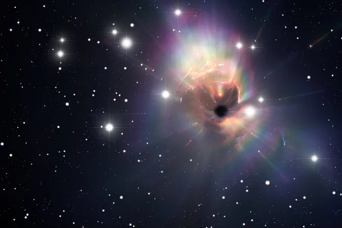 An artist's rendering of a black hole. (Shutterstock*)