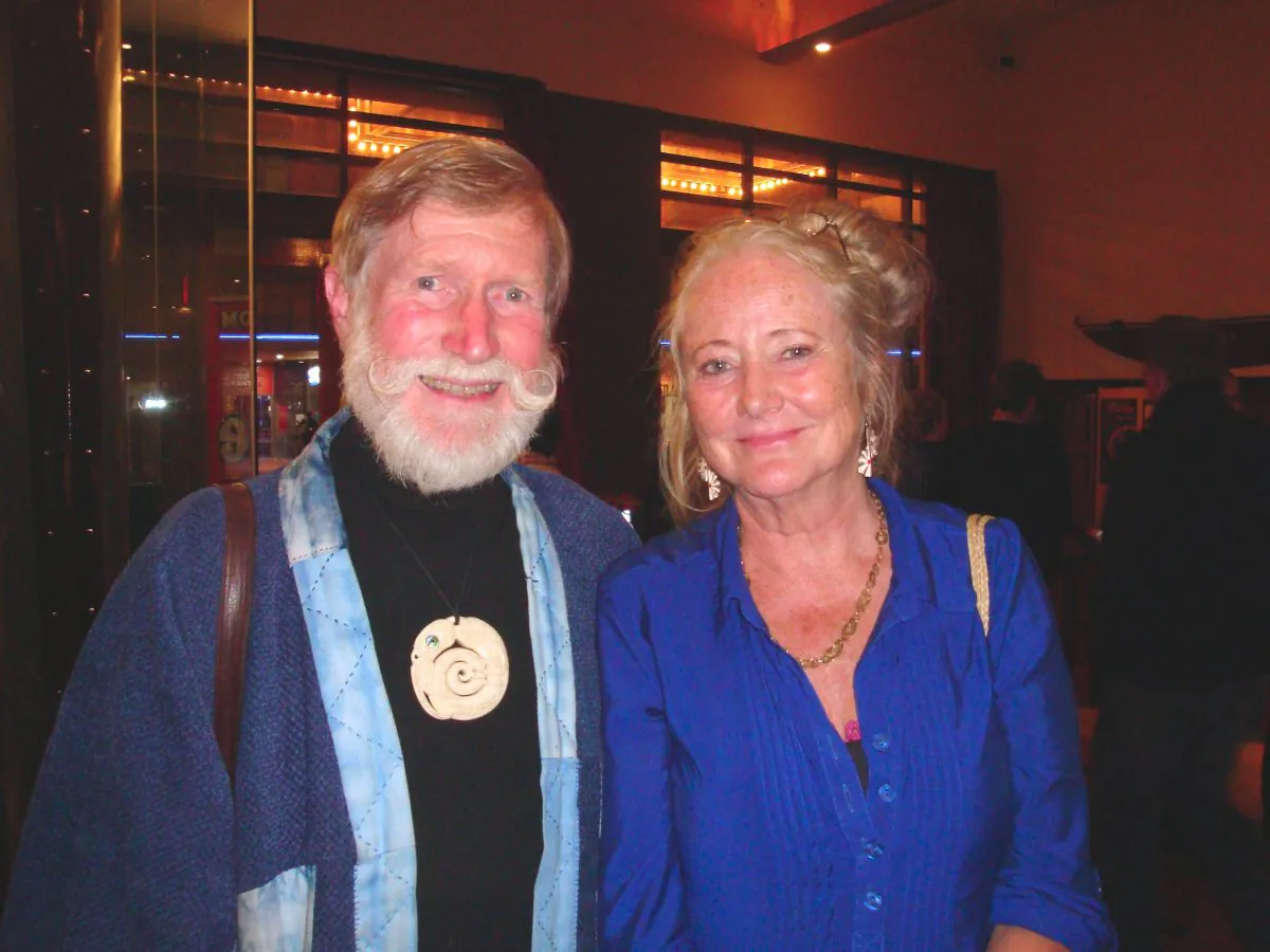 Owen Mapp and his wife Hanne Eriksen-Mapp enjoy Shen Yun Performing Arts at Wellington's St James Theatre, on April 8. (Robert Fisk/NTD Television)