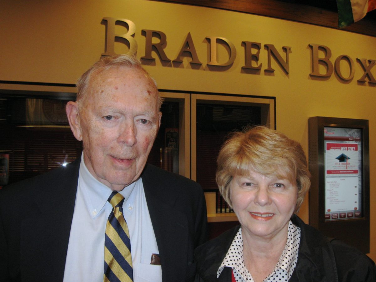 Mr. and Mrs. William Haycraft found Shen Yun Performing Arts unusual, beautiful, and enjoyable at Braden Auditorium in the University of Illinois at the Normal Campus. (Cat Rooney/Epoch Times)