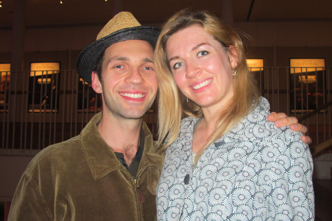 ZEVS, (L-R), AKA Aghirre Schwarz, and Nuba, at Brussels National Theatre, April 3, 2014. (Maria Mann/Epoch Times)