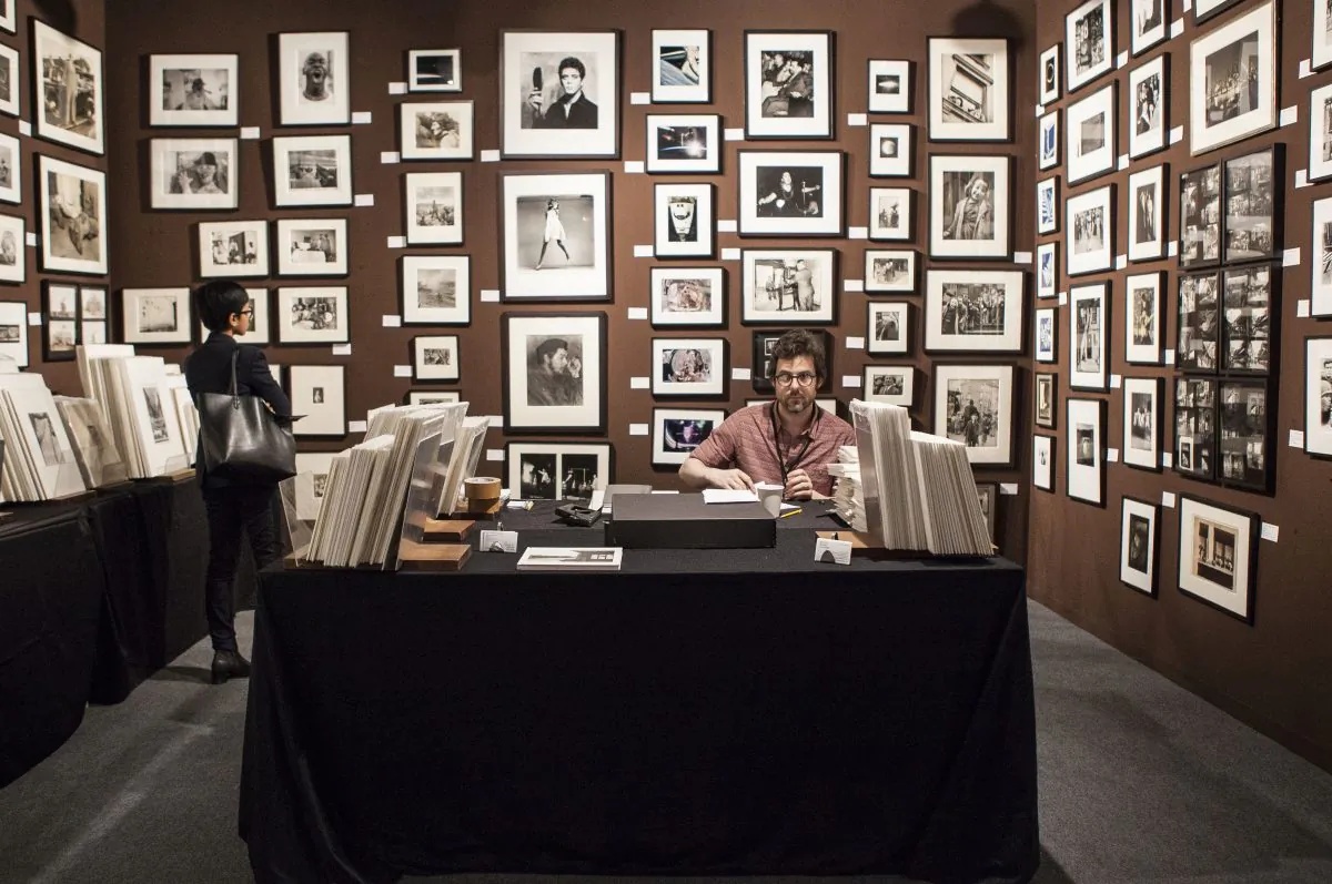 The booth of Winter Works on Paper, at the AIPAD photography show April 9, 2014, New York. (Samira Bouaou/Epoch Times)