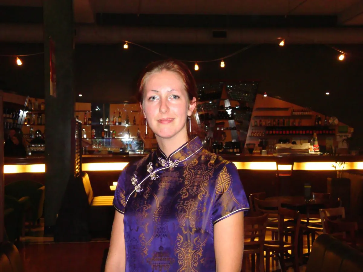 Artist and illustrator Olivia Jackson-Mee enjoys Shen Yun Performing Arts at the St James Theatre, on Wednesday, April 9. (Margo MacVicar/Epoch Times)