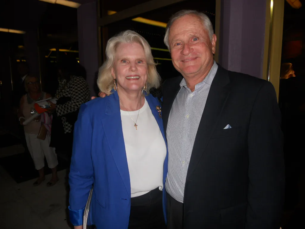 Tom and Linda Wall had high praise for the Shen Yun performance at Sarasota’s Van Wezel Performing Arts Hall on April 22. “I was just enthralled the whole time,” Mrs. Wall said. (Edie Bassen/Epoch Times)