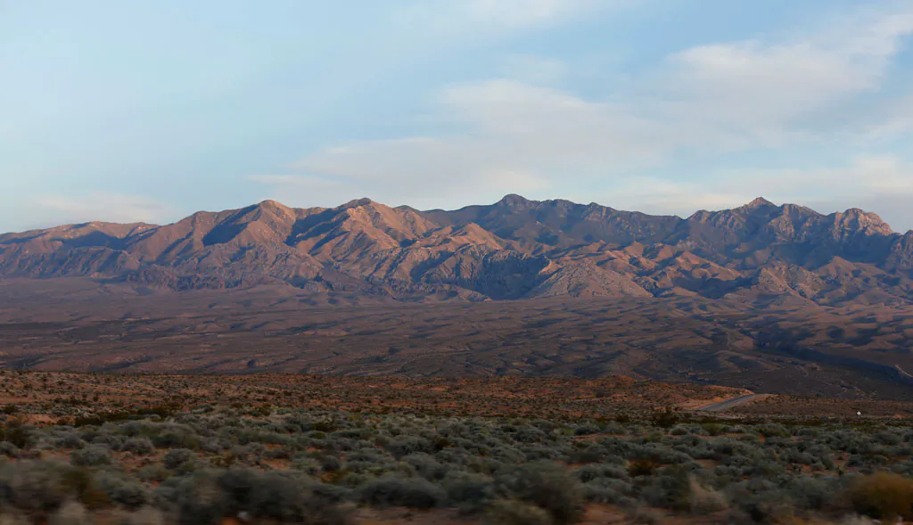 Part of the thousands of acres of Bureau of Land Management land that has been temporarily closed to round-up illegal cattle that are grazing south of Mesquite Nevada on April 10, 2014 in Mesquite, Nevada. BLM officials are rounding up ranchers Cliven Bundy's cattle, who has been locked in a dispute with the BLM for a couple of decades over grazing rights.(George Frey/Getty Images)