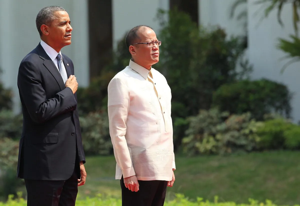 President Barack Obama and President Begnino Aquino (Malacanang Photo Bureau via Getty Images)