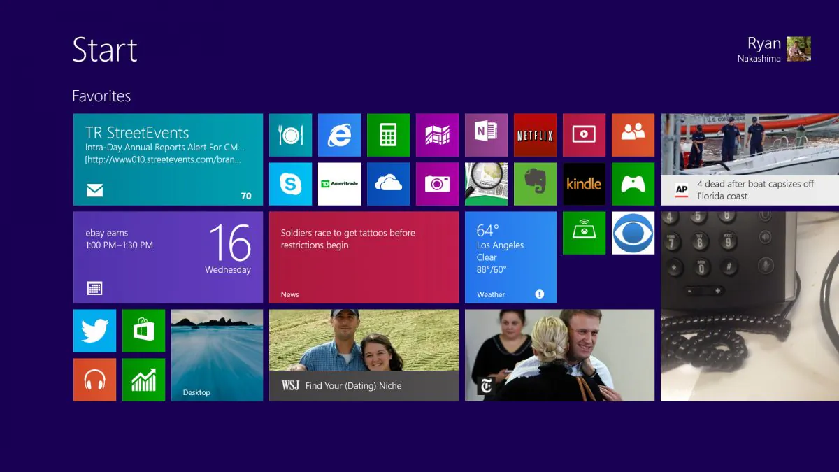 This Wednesday, Oct. 16, 2013  file image shows a pre-release version of Windows 8.1 on a tablet in Los Angeles. (Ryan Nakashima/AP Photo)
