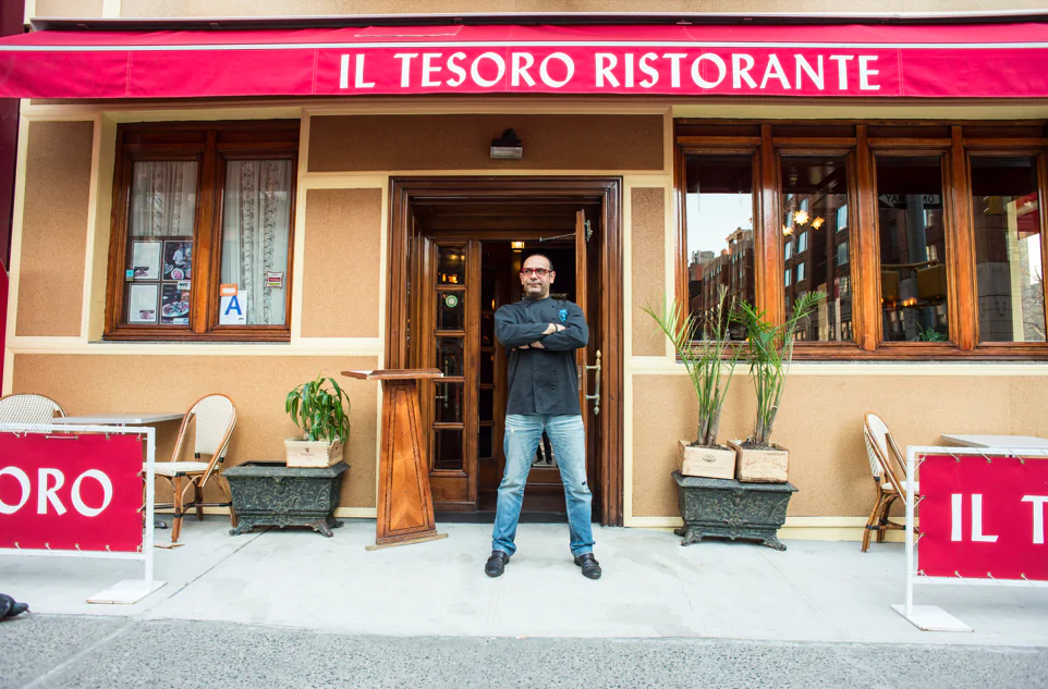 Chef and owner AJ Black, in front of El Tesoro. (Dan Bracaglia)