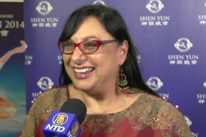 Caroline Russo attends Shen Yun Performing Arts at Arts Theatre, Gold Coast, on April 24. (Courtesy of NTD Television)