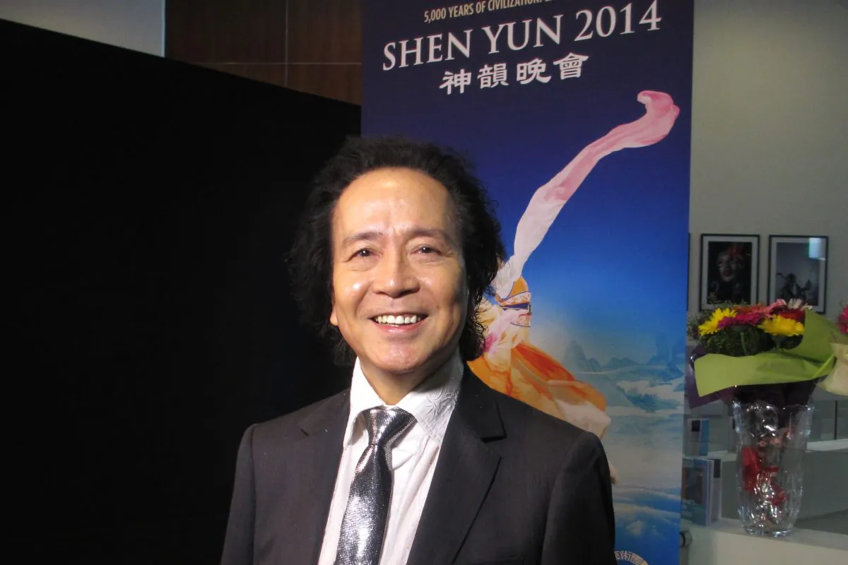 Raymond Chan, executive movie producer for Australian movies, was rejuvenated by what he experienced at Shen Yun Performing Arts at the Arts Theatre on the Gold Coast, on April 24. (Cathy Chan/Epoch Times)