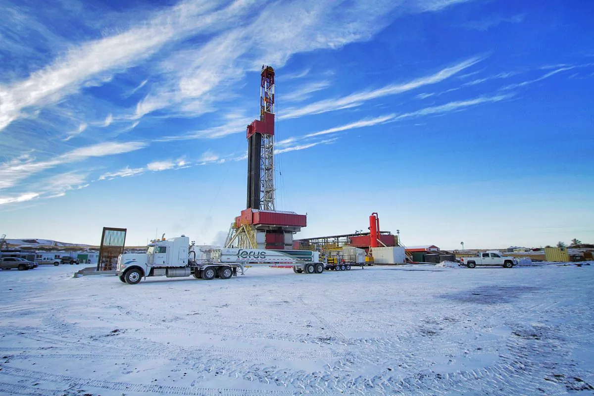 The CNG (compressed natural gas) In A Box pilot project in North Dakota. (Courtesy of GE)