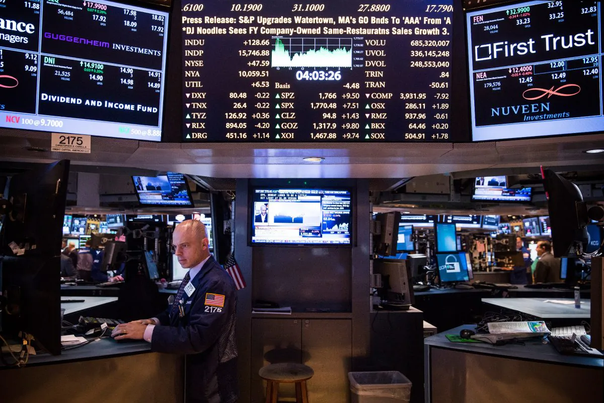 A trader works at the New York Stock Exchange in New York, N.Y., on Nov. 6, 2013. (Andrew Burton/Getty Images)