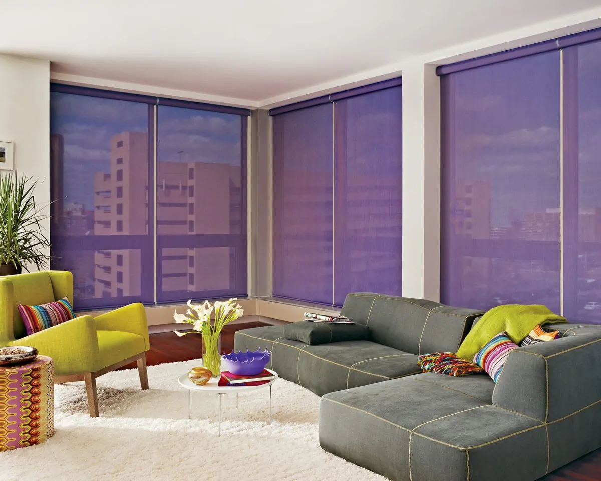 Updating your window coverings is a quick and easy way to add colour to your home. (Hunter Douglas)