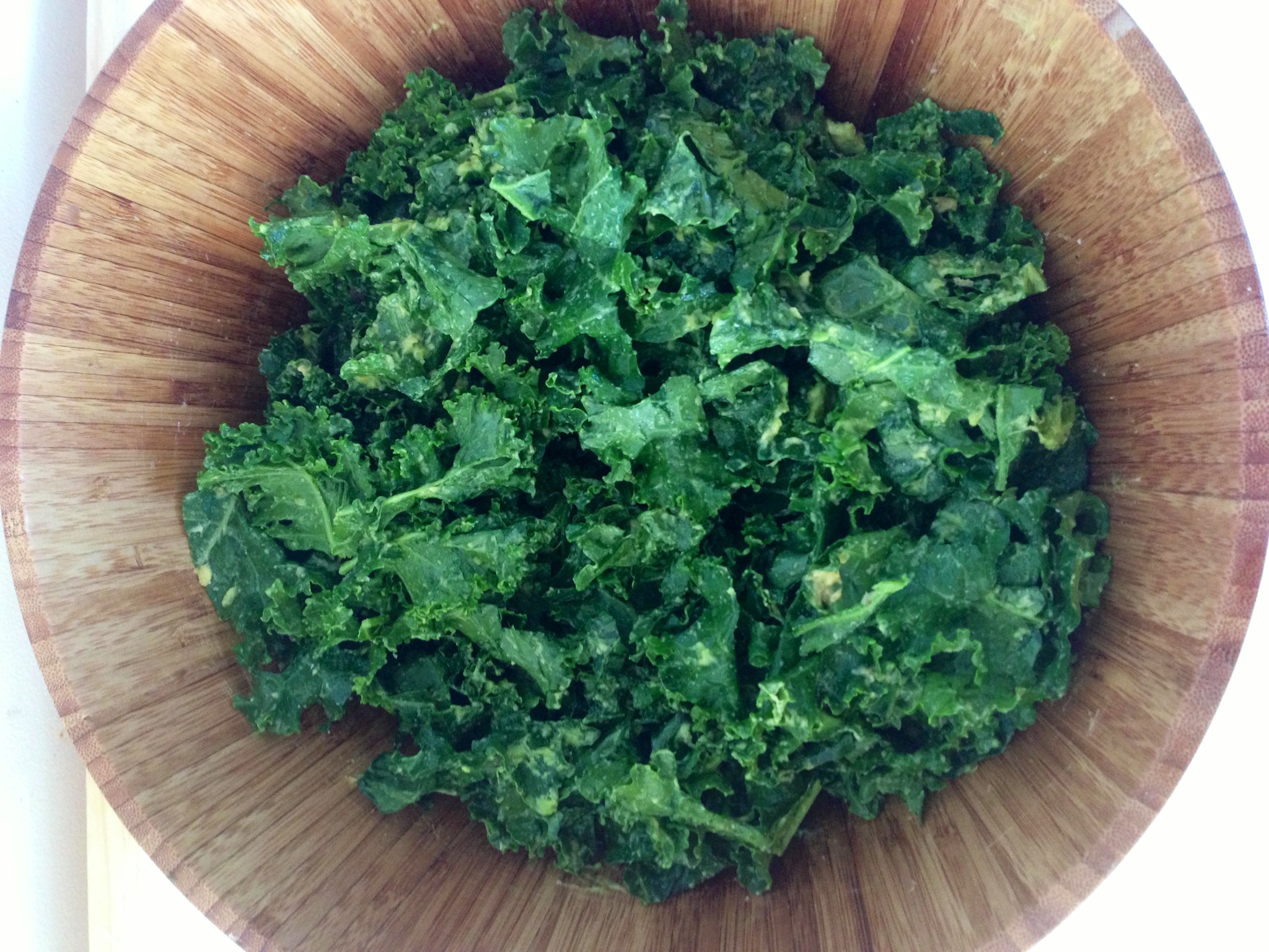 This kale salad takes five minutes to make and keeps well in the fridge for several days, making it super easy to add to other dishes. (Christine Beal Dunst )