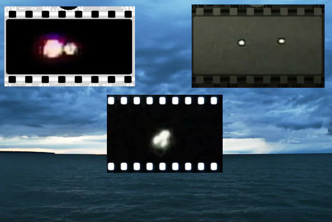 Lake Erie (wigglesms via Compfight); Lights filmed above Lake Erie by Michael Lee Hill, as shown in a History Channel special.