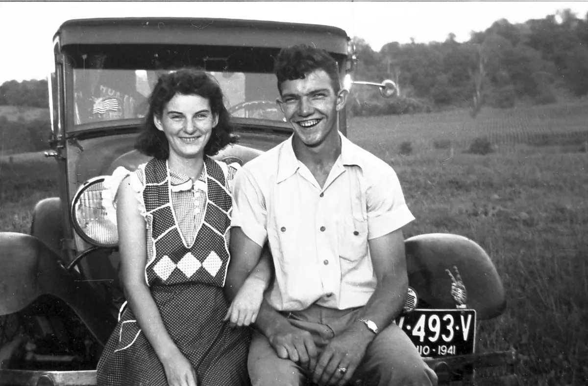 Kenneth and Helen Felumlee pose for a photo in September 1941. (AP Photo/Felumlee family)
