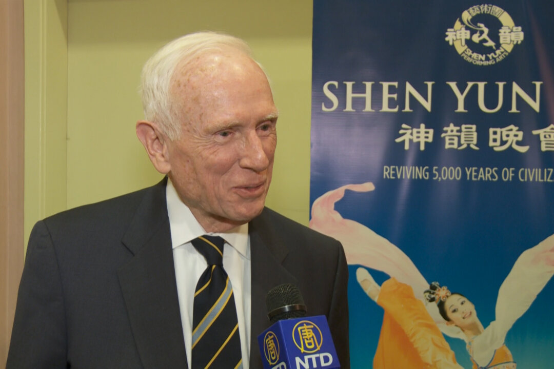 Lynmar Brock, author and businessman, enjoys Shen Yun Performing Arts at the Merriam Theater in Philadelphia on April 25, 2014. Mr. Brock said the performance was outstanding. (NTD Television)