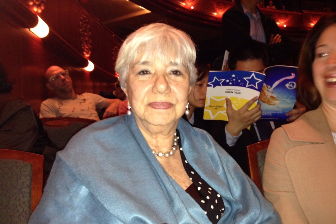 Renata Horstmann attends Shen Yun Performing Arts at the New Jersey Performing Arts Center on April 12, 2014. (Ivan Pentchoukov/Epoch Times)