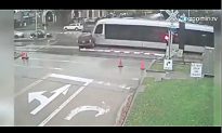 Train Smashes Red Light-Running SUV