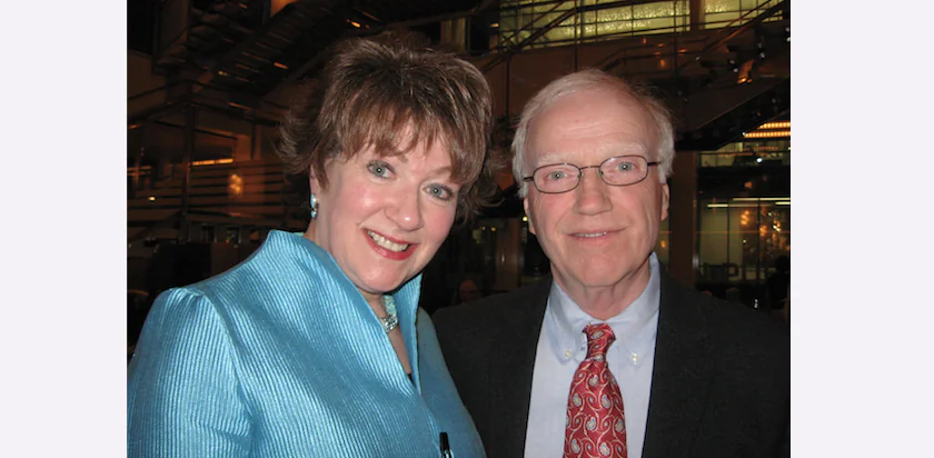 Norm and Barbara Berben saw Shen Yun Performing Arts at the Overture Center,, in Madison, on April 10. (Cat Rooney/Epoch Times) 