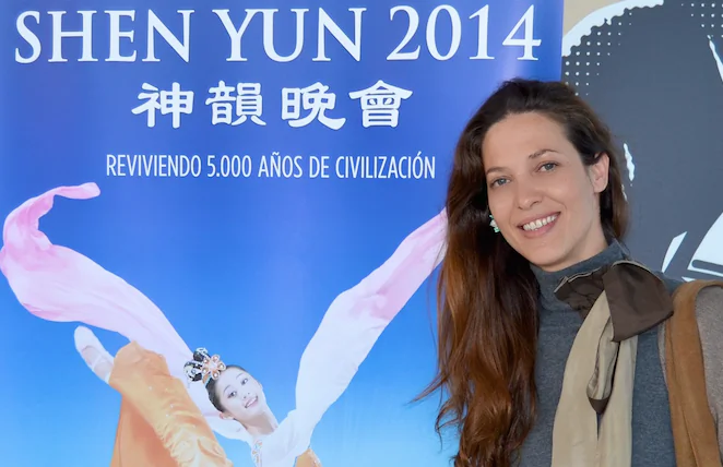 María Nadal at the Shen Yun Performing Arts show at the National Theatre of Catalonia on April 12, 2014. (Florian Godovits/Epoch Times) 