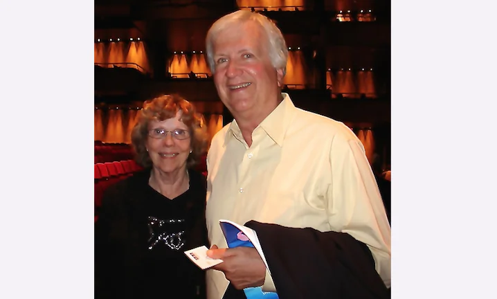 Bobbie and Jim Bradley share their enthusiasm for Shen Yun Performing Arts after seeing a performance by the company on April 19, 2014 at the Clowes Memorial Hall of Butler University, in Indianapolis. (Wan Ying/Epoch Times)