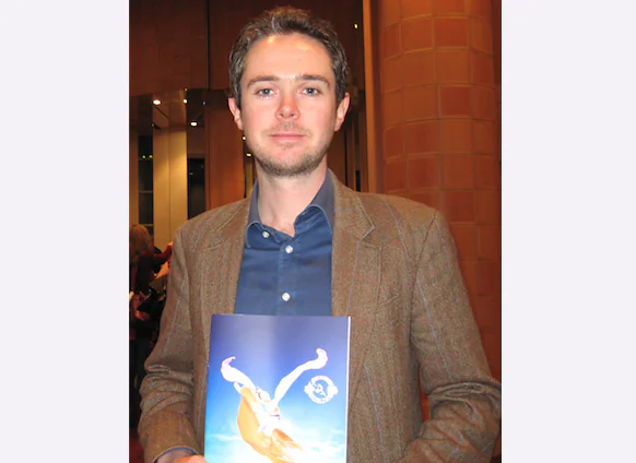 Darren Harrison attends Shen Yun Performing Arts’ final night in Dublin’s Convention Centre, on April 20. (Shuting Liu/Epoch Times)