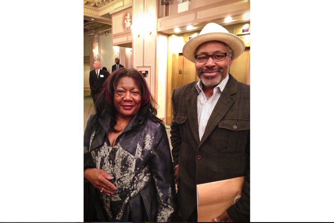 Pastor Saeedah Harrison and her husband Anthony saw Shen Yun perform at the Merriam Theater in Philadelphia on April 25, 2014. (Epoch Times)