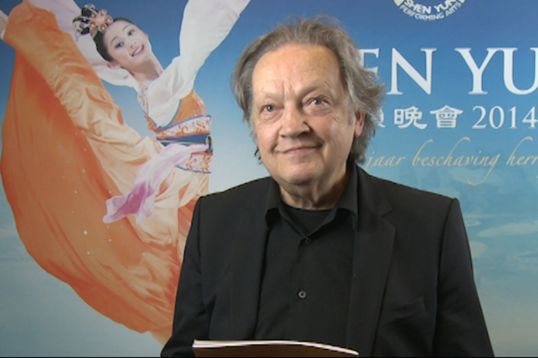 Gerard Brusse at Shen Yun Performing Arts at the Lucent Dance Theatre, on April 23, 2014. (Courtesy of NTD Television)