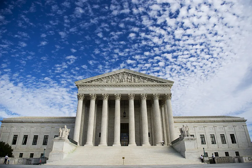 The Supreme Court in Washington, D.C., on Nov. 6, 2013. In a controversial ruling, the court last week struck down the limits on how much one person can donate overall to political campaigns. (SAUL LOEB/AFP/Getty Images)