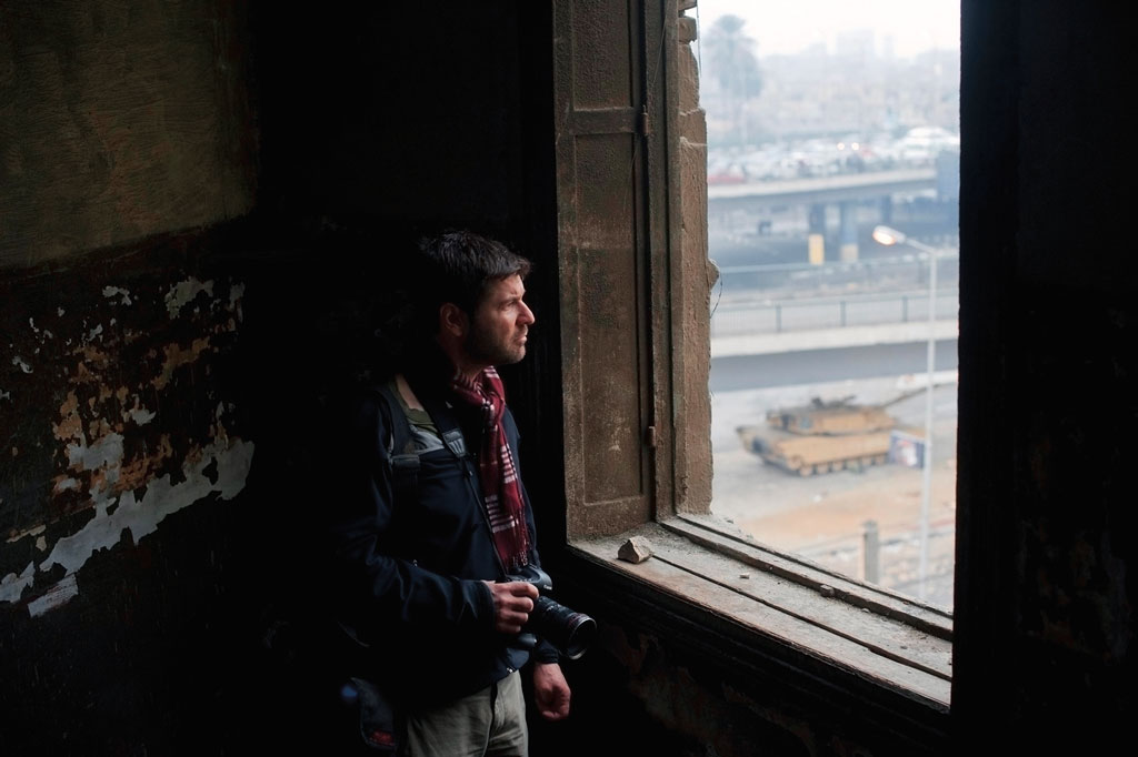 Photo of Chris Hondros by Scout Tufankjian.