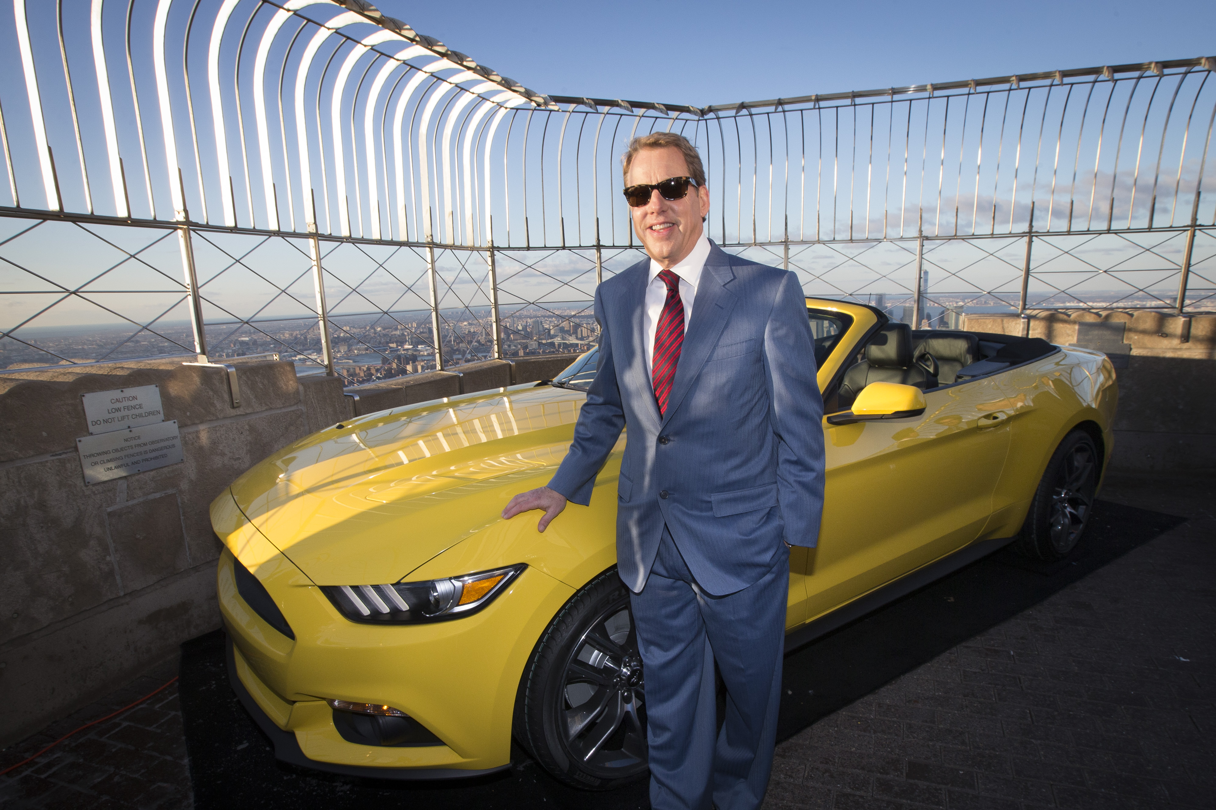 Bill Ford with 2015 Ford Mustang