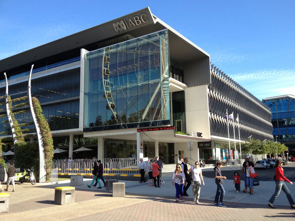 The ABC's Brisbane headquarters in South Bank. (Wikimedia Commons)