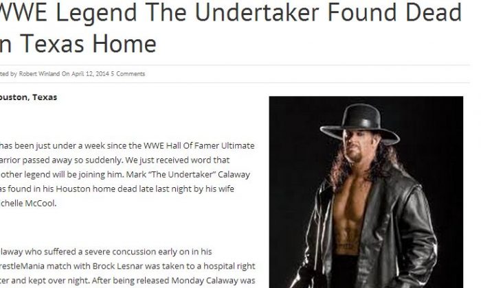 when was undertaker born