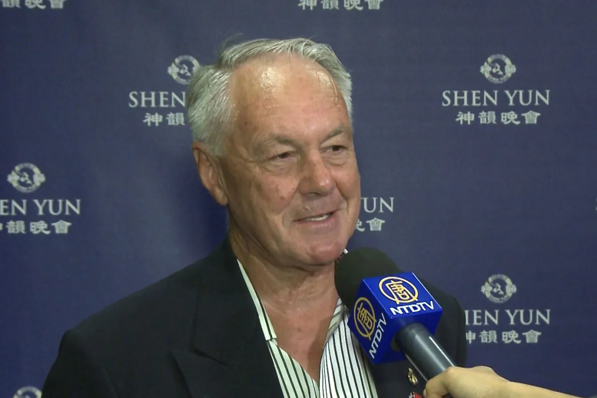 Martin Lawes attends Shen Yun Performing Arts at Auckland's ASB Theatre, on April 11. (Courtesy of NTD Television)
